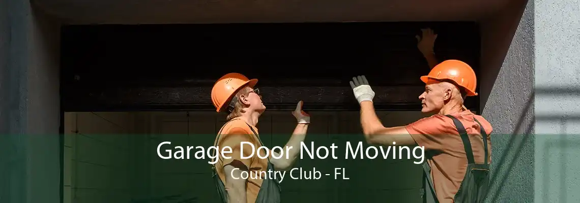 Garage Door Not Moving Country Club - FL